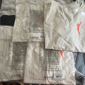 NBA Gray Tee with Red Logo